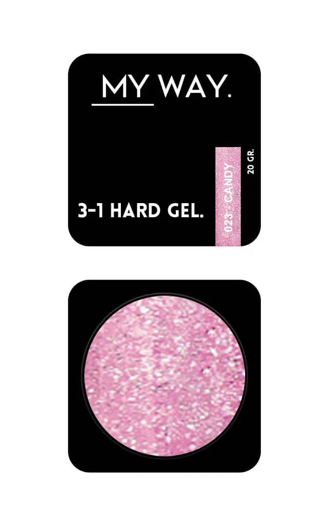 MY WAY. 3-1 hard gel - #023 candy 20ml