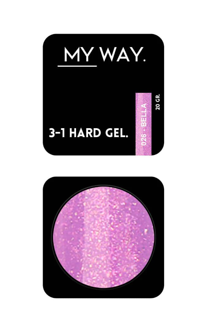 MY WAY. 3-1 hard gel - #026 bella 20ml