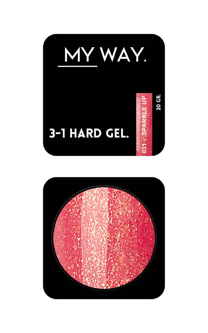 MY WAY. 3-1 hard gel - #031 sparkle up 20ml