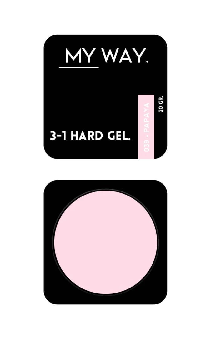 MY WAY. 3-1 hard gel - #039 papaya 20ml