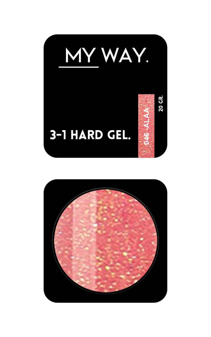 MY WAY. 3-1 hard gel - #046 alaa 20ml