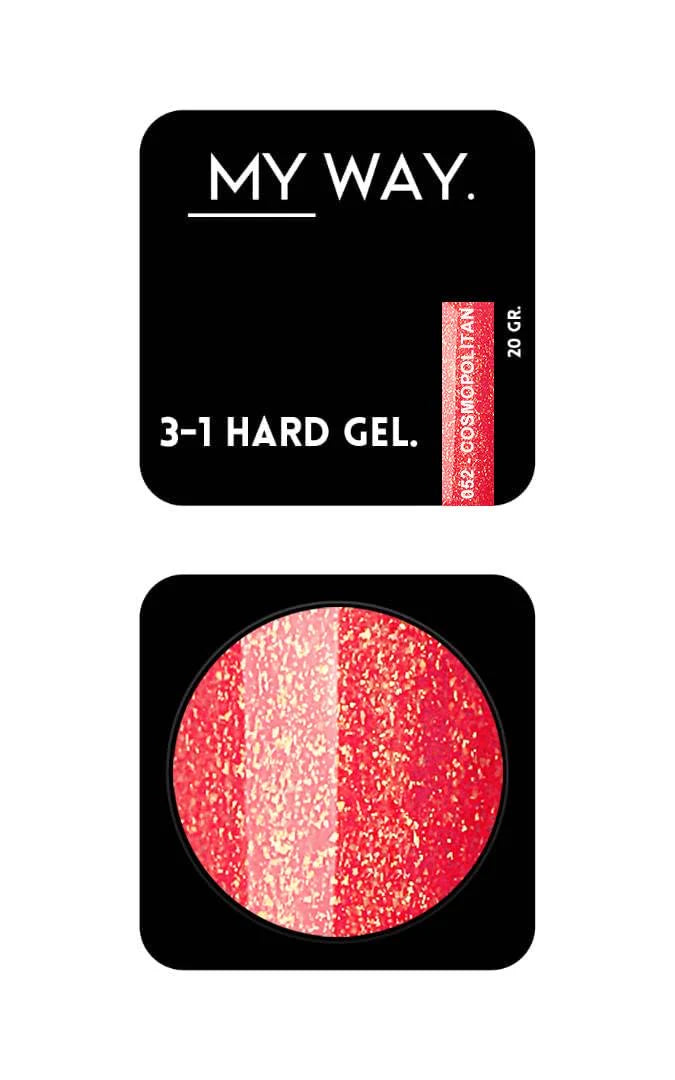 MY WAY. 3-1 hard gel - #052 cosmopolitan 20ml