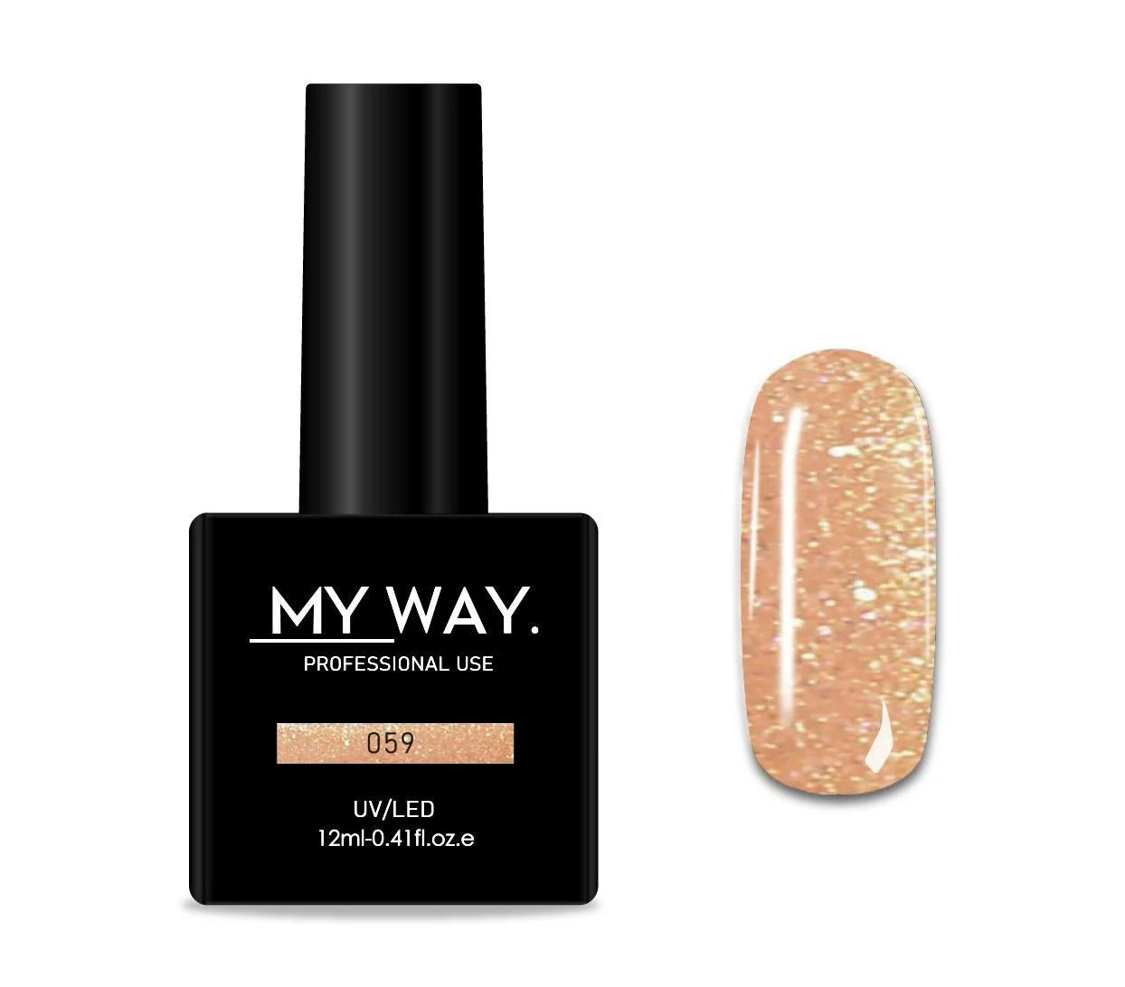 MY WAY. gel polish - #059 glitter 12ml