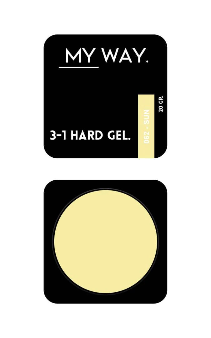 MY WAY. 3-1 hard gel - #062 sun 20ml