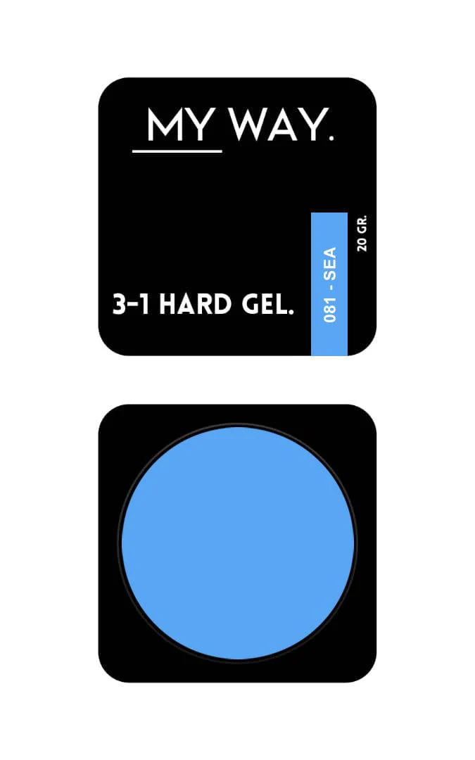 MY WAY. 3-1 hard gel - #081 sea 20ml