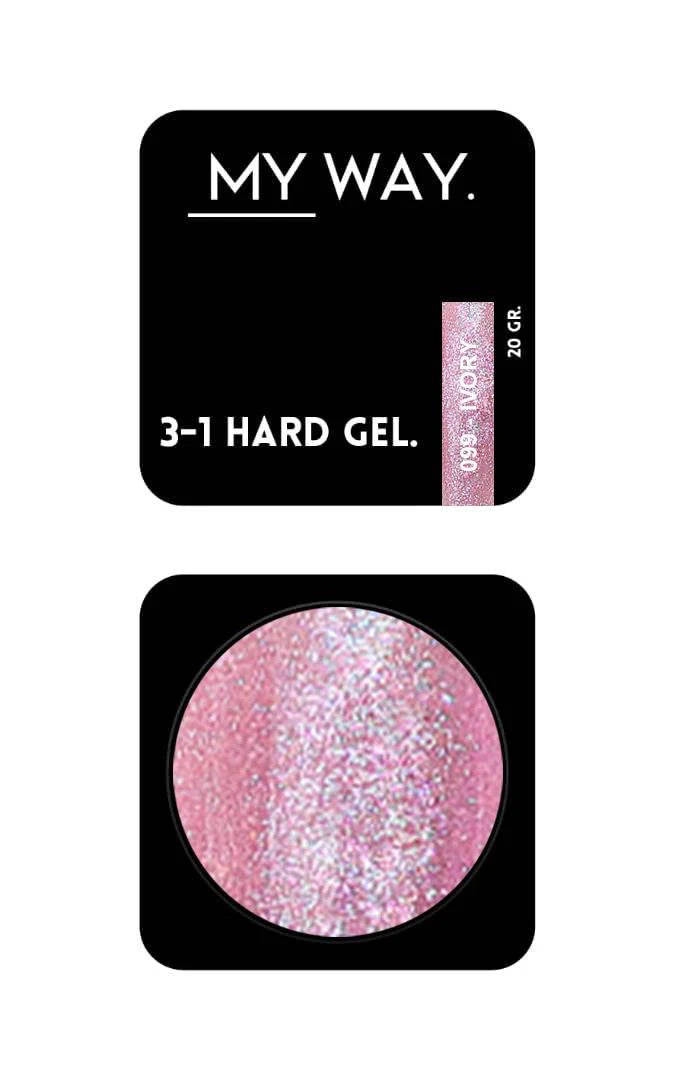 MY WAY. 3-1 hard gel - #099 ivory 20ml