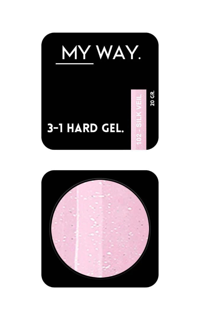 MY WAY. 3-1 hard gel - #102 silk veil 20ml