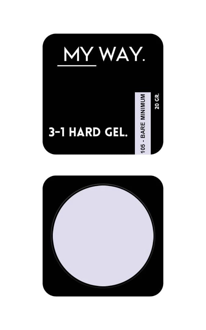MY WAY. 3-1 hard gel - #105 bare minimum 20ml