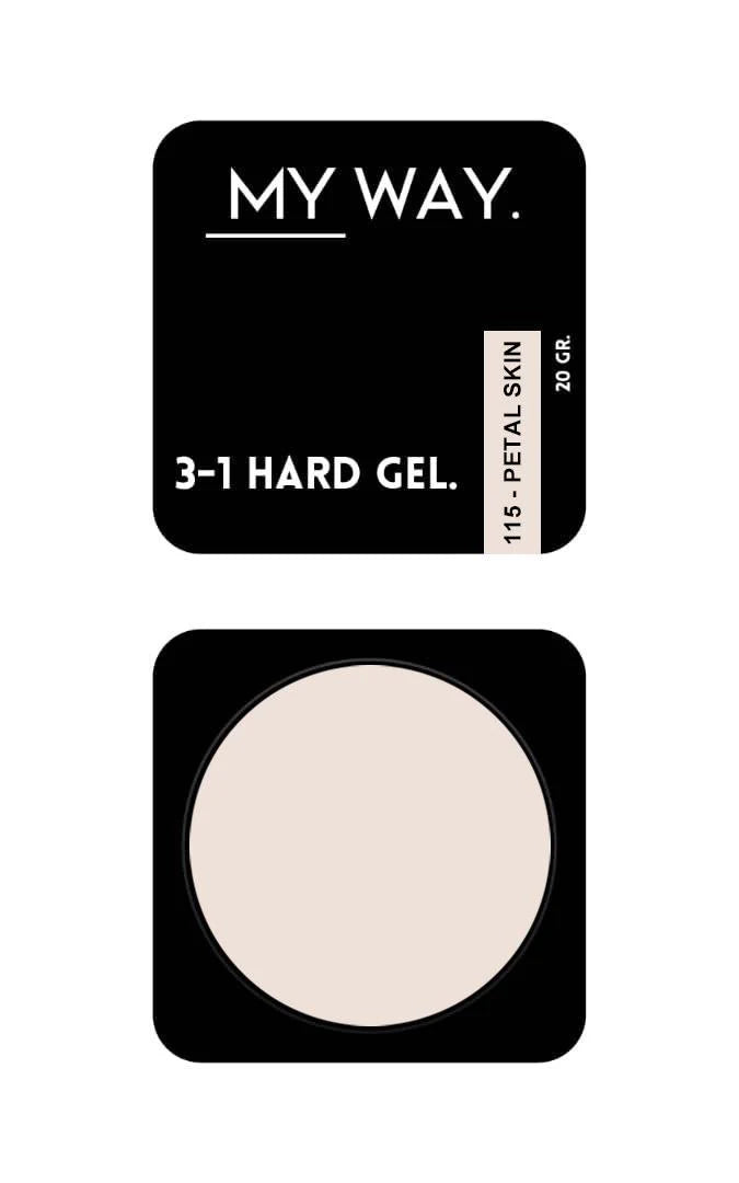 MY WAY. 3-1 hard gel - #115 petal skin 20ml