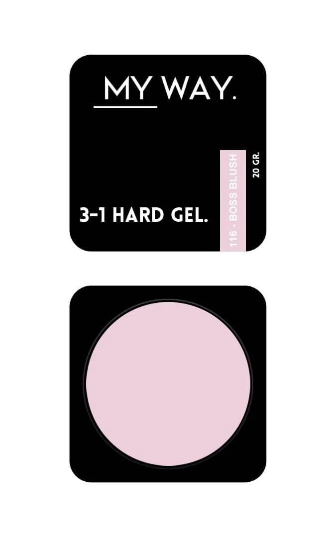 MY WAY. 3-1 hard gel - #116 boss blush 20ml