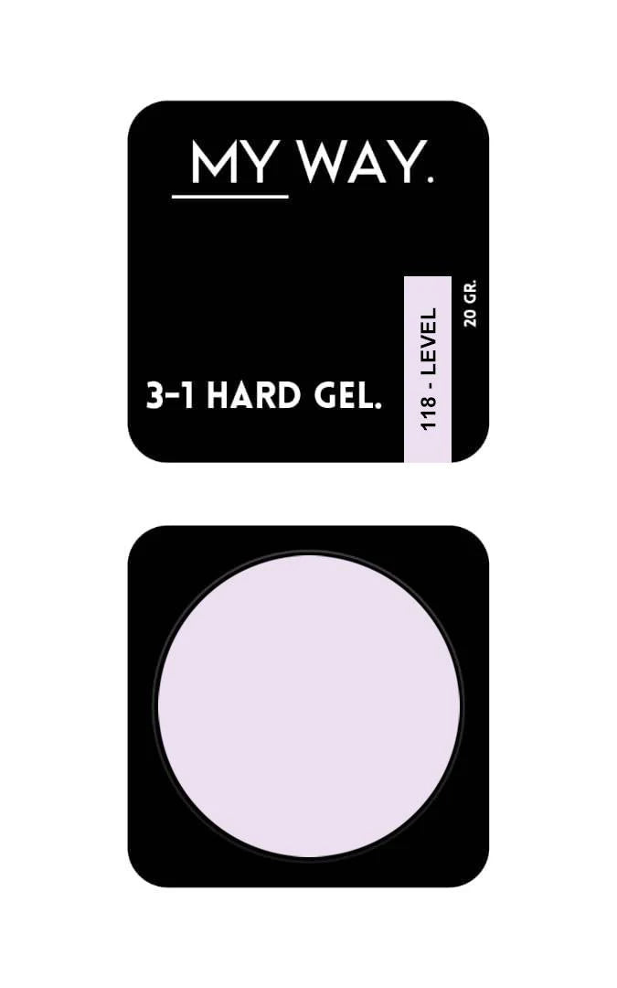 MY WAY. 3-1 hard gel - #118 level 20ml