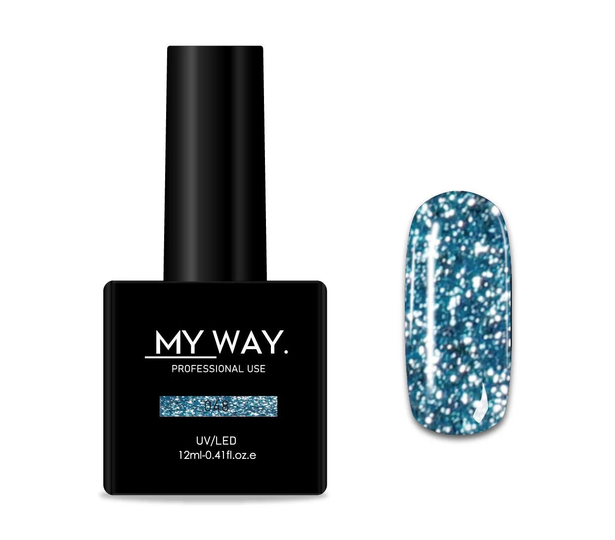 MY WAY. gel polish - #048 glitter 12ml