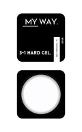 MY WAY. 3-1 hard gel - #001 see trough 20ml