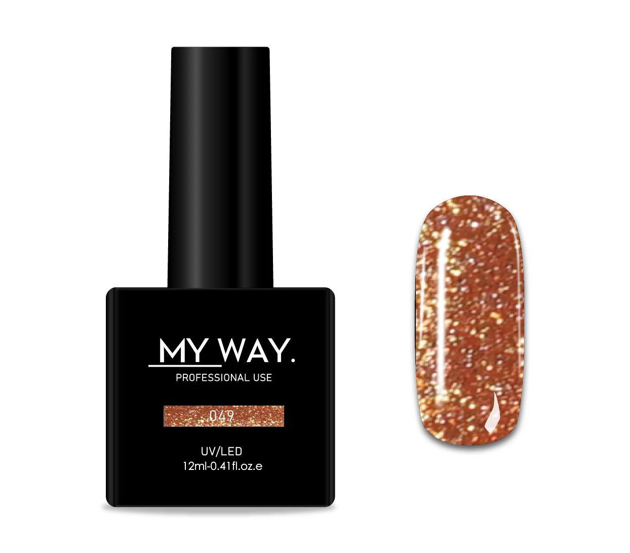 MY WAY. gel polish - #049 glitter 12ml