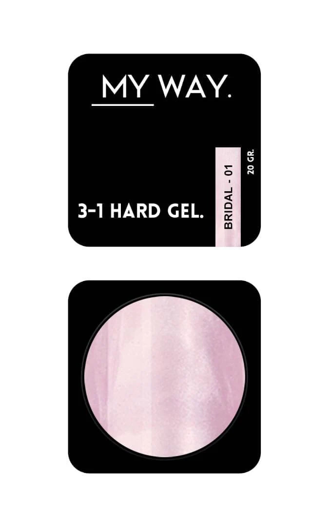 MY WAY. 3-1 hard gel - #001 bridal 20ml