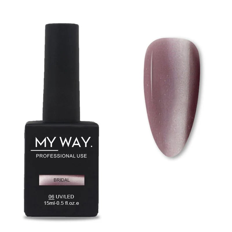 MY WAY. gel polish cat eye - #006 bridal 15ml