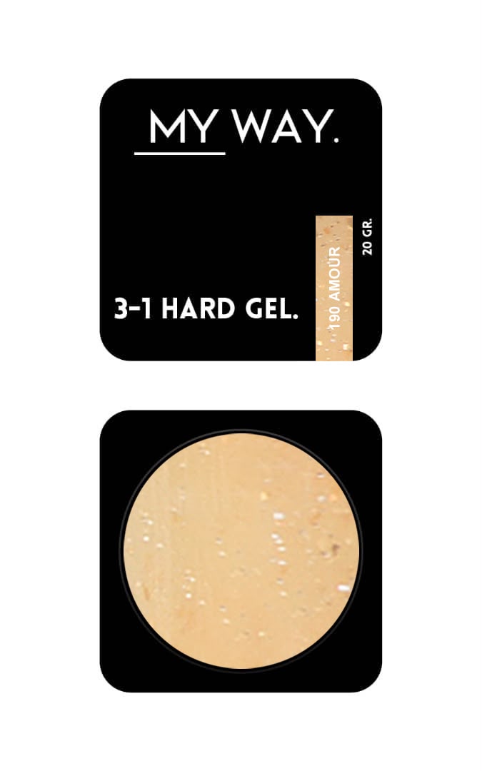 MY WAY. 3-1 hard gel - #190 amour 20ml