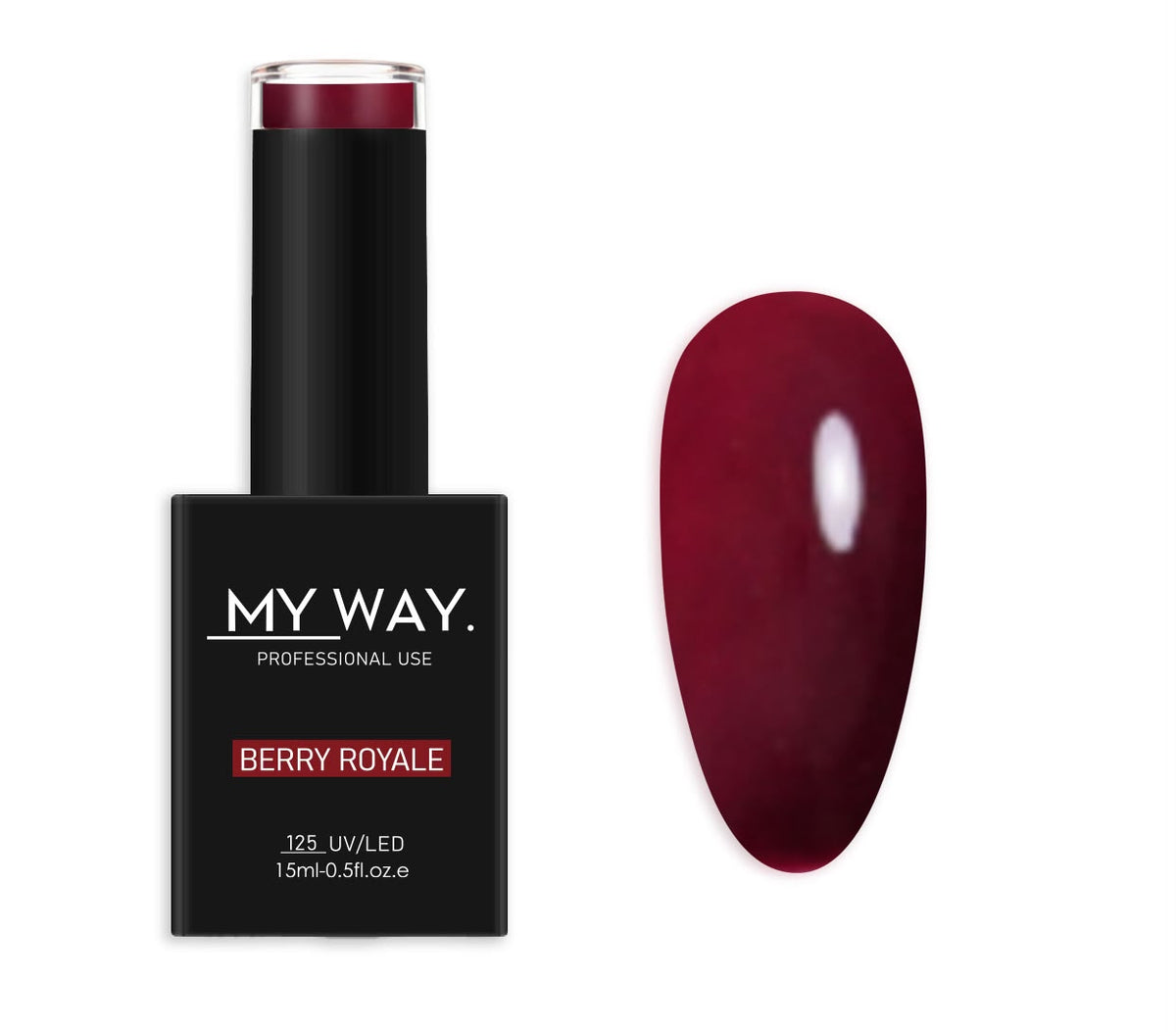 MY WAY. gel polish - #125 berry royale 15ml