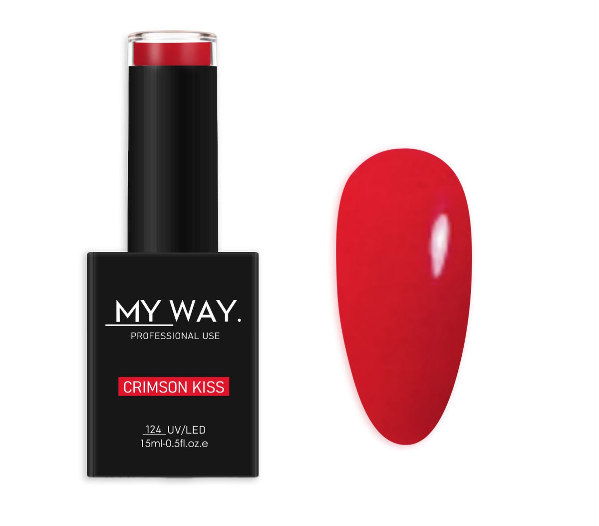 MY WAY. gel polish - #124 crimson kiss 15ml