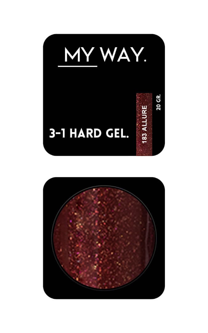 MY WAY. 3-1 hard gel - #183 allure 20ml